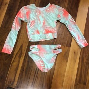Bathing suit set top and bottom size small NWOT